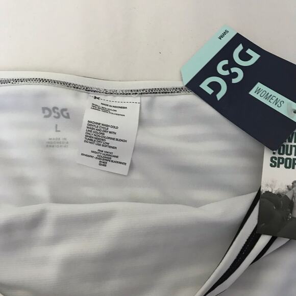 DSG Women’s Tomie Printed Swim Bottom Even Stripe Size Large - Picture 3 of 3